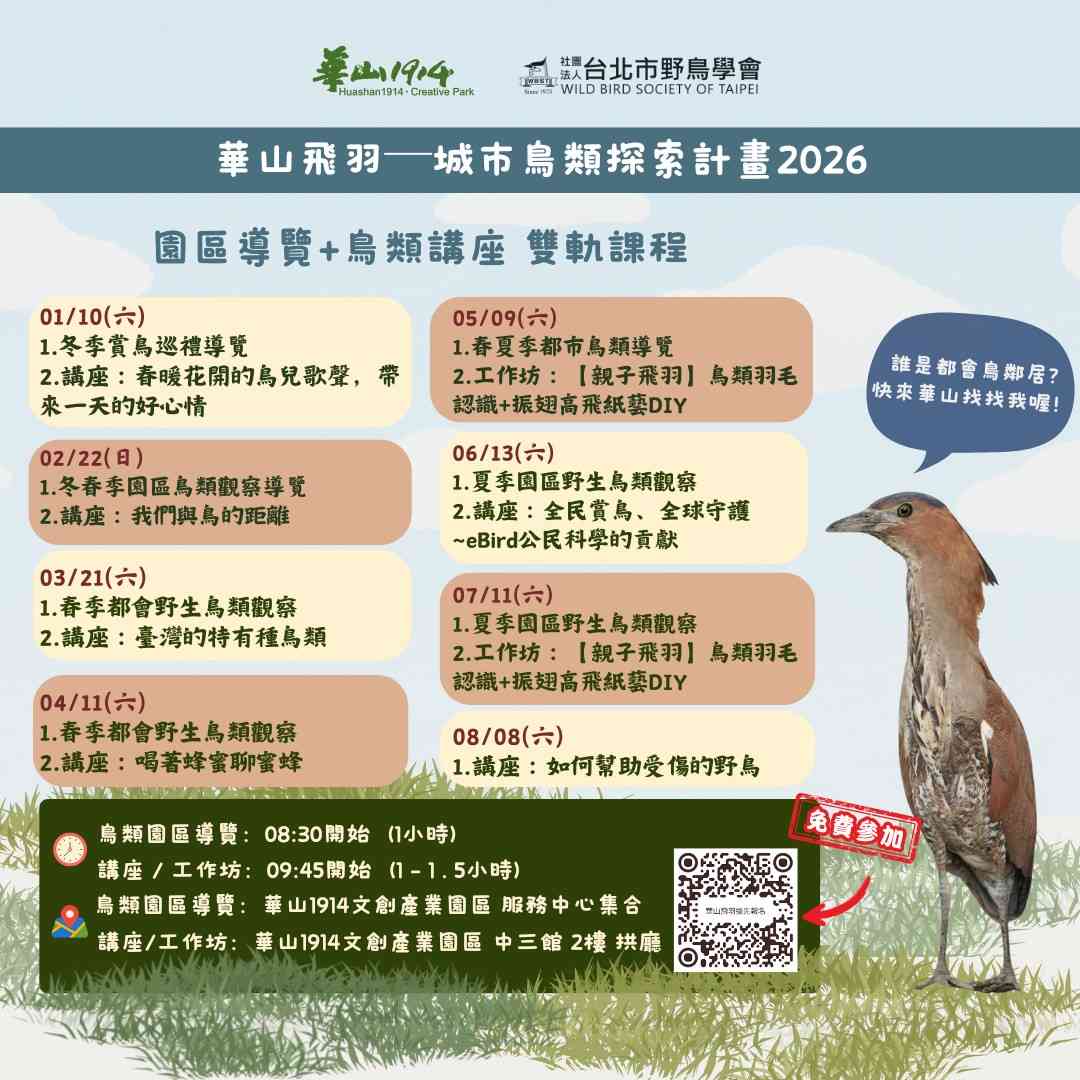 2026《華山飛羽─城市鳥類探索計畫》